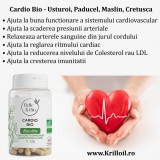 Reduceri medicale: Cardio Bio - Usturoi, Paducel, Maslin, Cretusca 120 Capsule