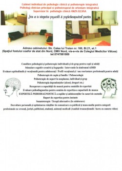 Supervizor in psihologie clinica Amza Ileana, va insoteste in procesul terapeutic